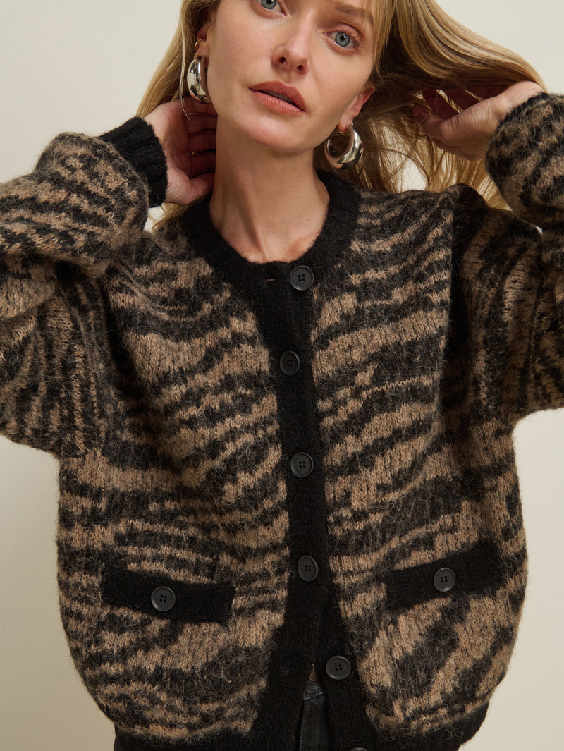 Nation Los Angeles Tessa Intarsia Cardigan