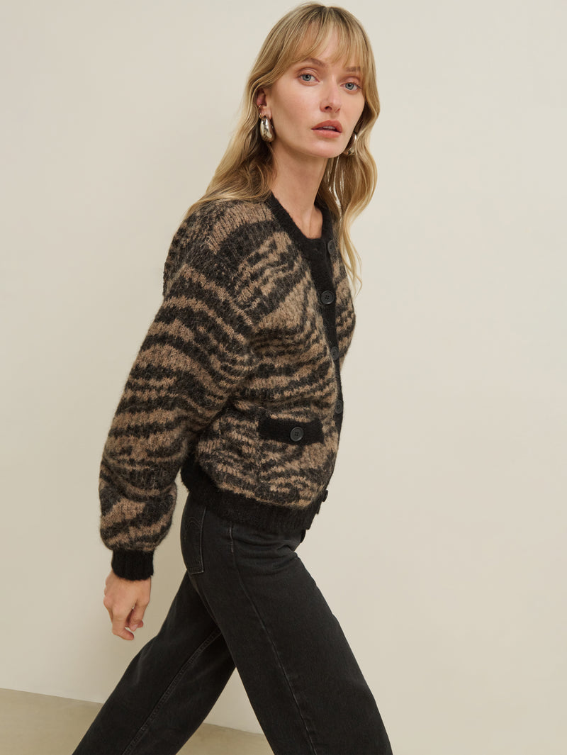 Nation Los Angeles Tessa Intarsia Cardigan