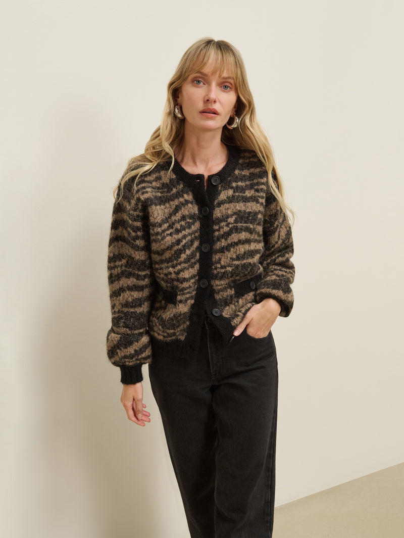 Nation Los Angeles Tessa Intarsia Cardigan