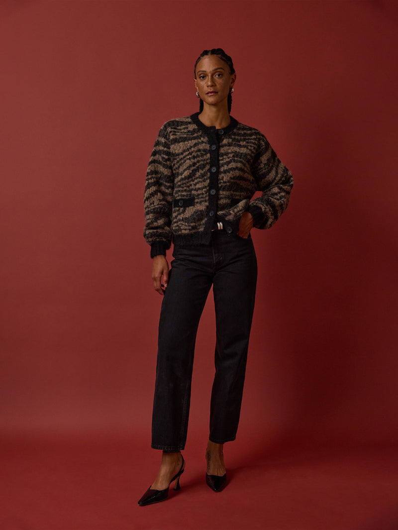 Nation Los Angeles Tessa Intarsia Cardigan