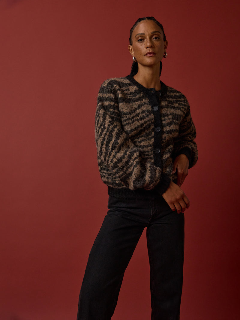 Nation Los Angeles Tessa Intarsia Cardigan