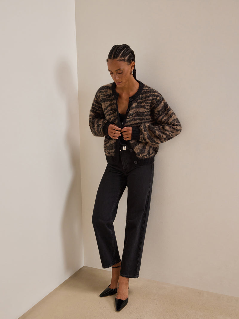Nation Los Angeles Tessa Intarsia Cardigan