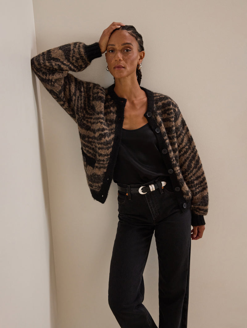 Nation Los Angeles Tessa Intarsia Cardigan