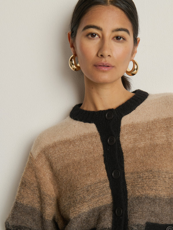 Nation Los Angeles Tessa Ombre Cardigan