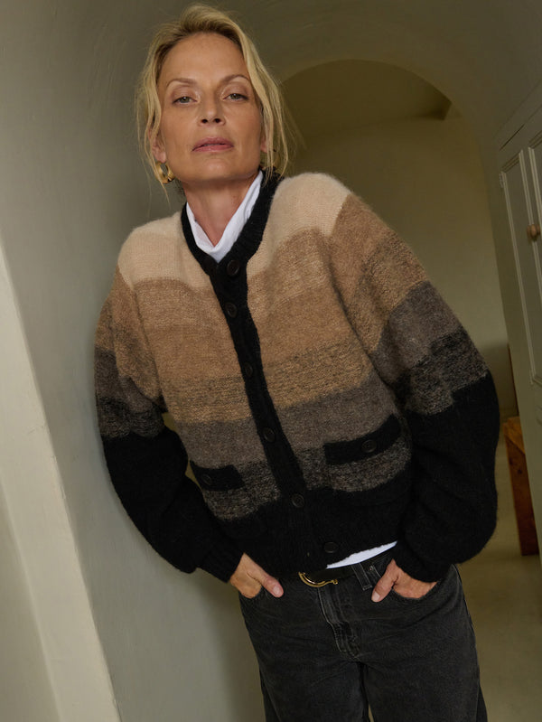 Nation Los Angeles Tessa Ombre Cardigan