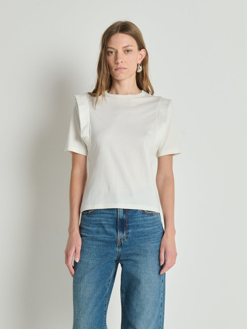 Nation Los Angeles Thea Sleeve Inset Top