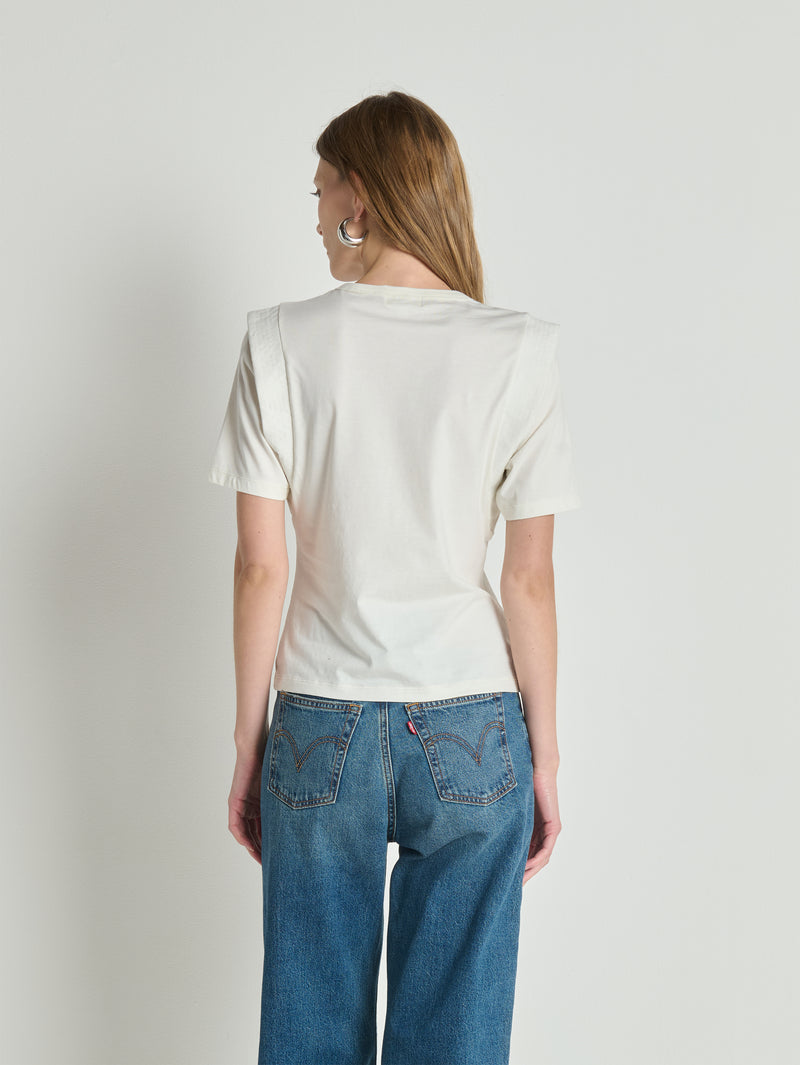 Nation Los Angeles Thea Sleeve Inset Top