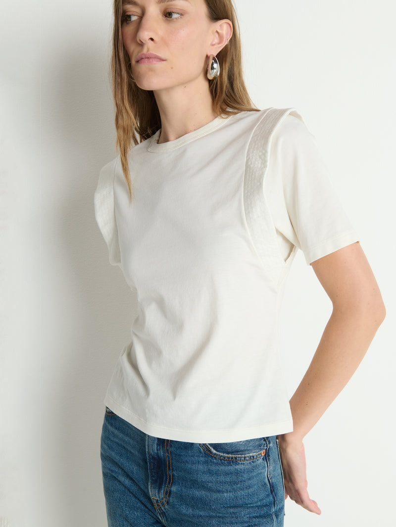 Nation Los Angeles Thea Sleeve Inset Top