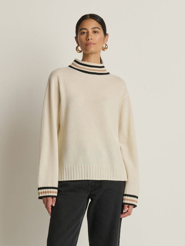Nation Los Angeles Tommie Mock Neck Sweater
