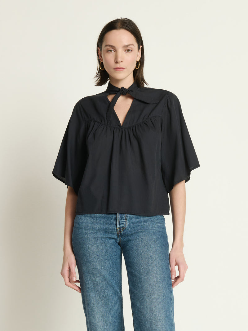 Nation Los Angeles Valerie Tie Neck Top