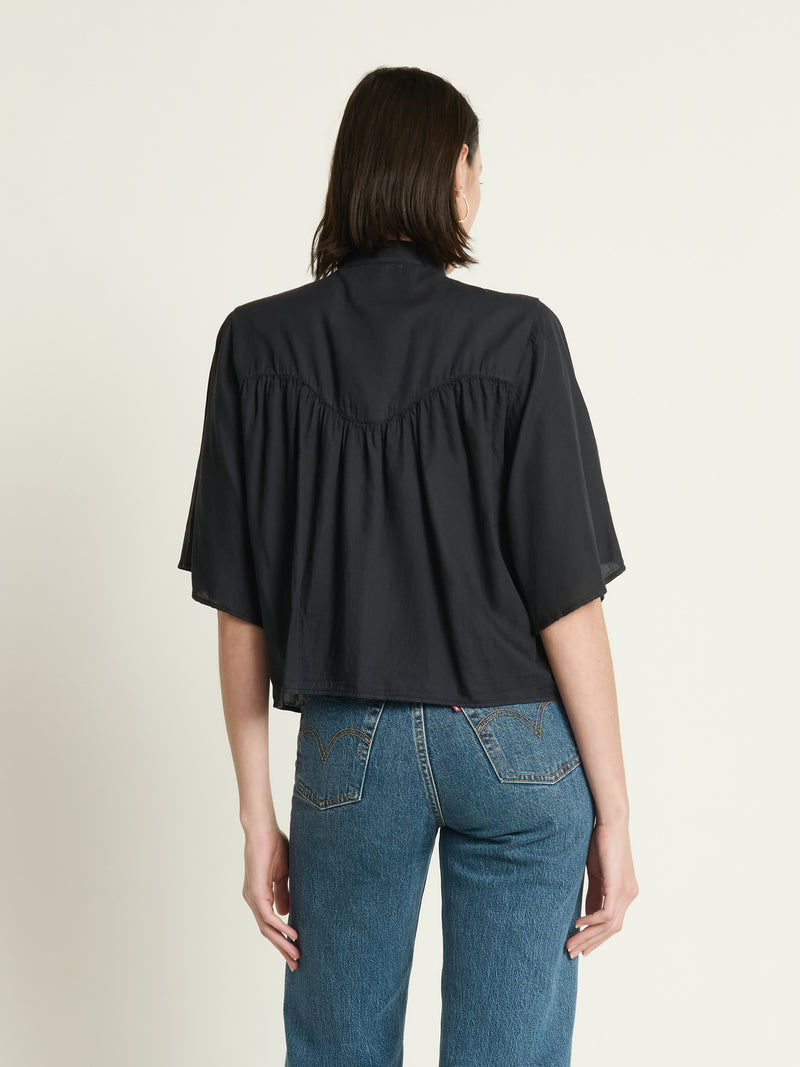 Nation Los Angeles Valerie Tie Neck Top
