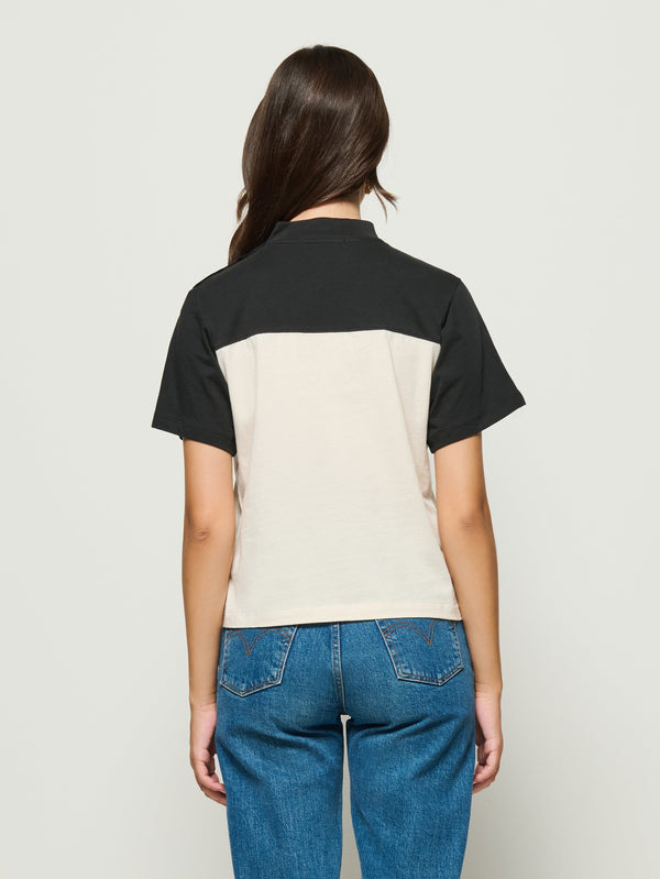 Nation Los Angeles Yvette Mock Neck Tee