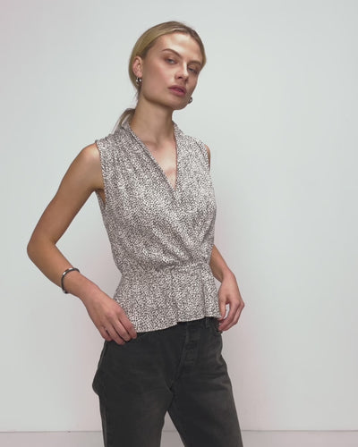 Nation Los Angeles Nina Wrap Front Top
