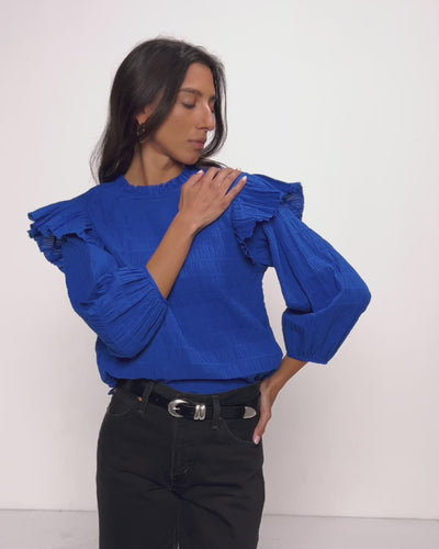 Nation Los Angeles Aria Ruffle Top