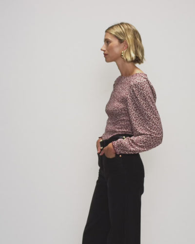 Nation Los Angeles Aidan Smocked Blouse
