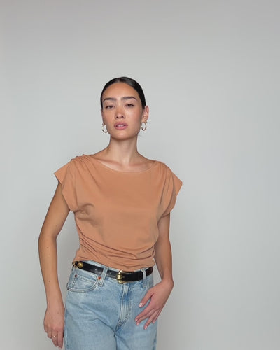 Nation Los Angeles Cerre Cap Sleeve Tee