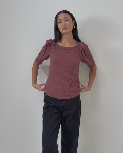 Nation Los Angeles Deana Textured Tee
