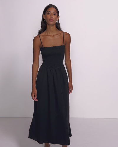 Nation Los Angeles Sibelle Smocked Midi