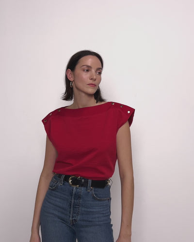 Nation Los Angeles Brooks Boatneck Top