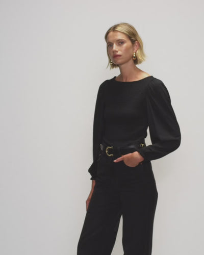 Nation Los Angeles Aidan Smocked Blouse