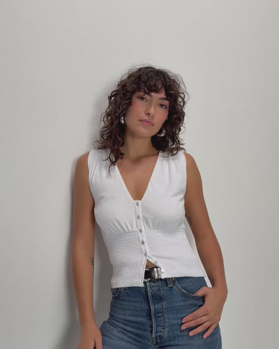 Nation Los Angeles Hali Button Up Tank