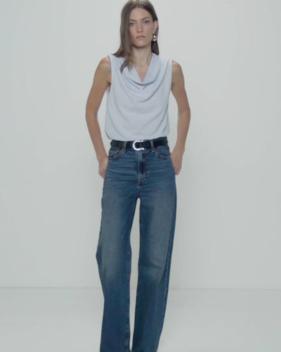 Nation Los Angeles Cille Cowl Neck Tank
