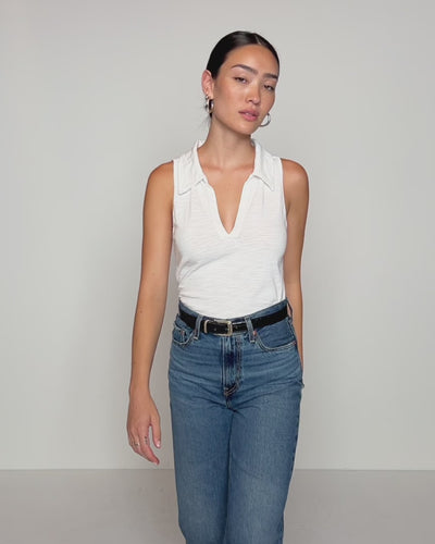 Nation Los Angeles Roberta Collared Tank