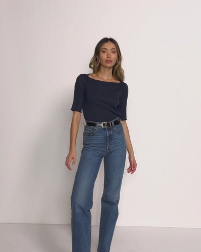 Nation Los Angeles Julee Boatneck Tee