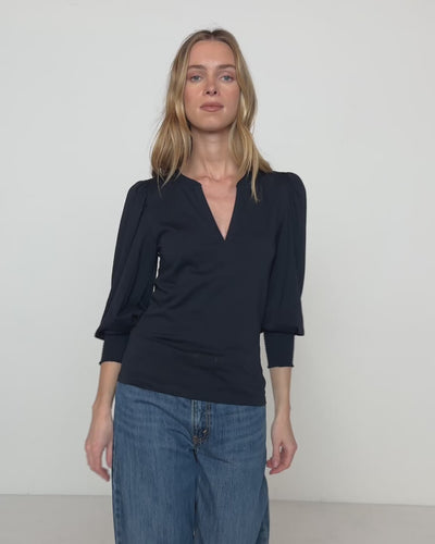 Nation Los Angeles Flora Peasant Tee