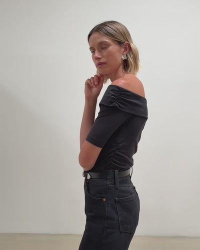 Nation Los Angeles Julia Off Shoulder Tee