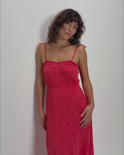 Nation Los Angeles Madeline Tie Midi Dress