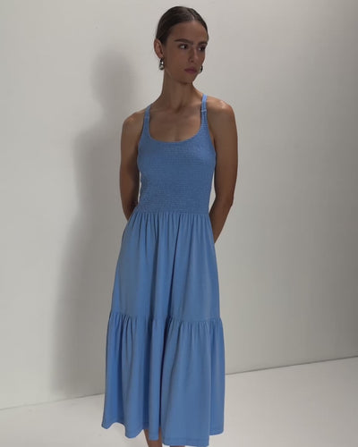 Nation Los Angeles Penelope Smocked Midi
