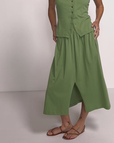 Nation Los Angeles Vida Midi Skirt and Brya Tank