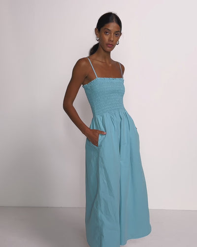 Nation Los Angeles Sibelle Smocked Midi