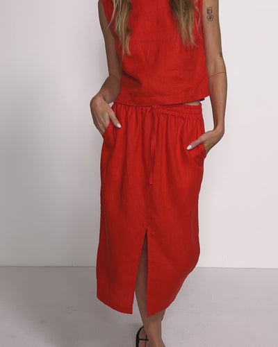 Nation Los Angeles Cara Tank and Maisie Midi Skirt