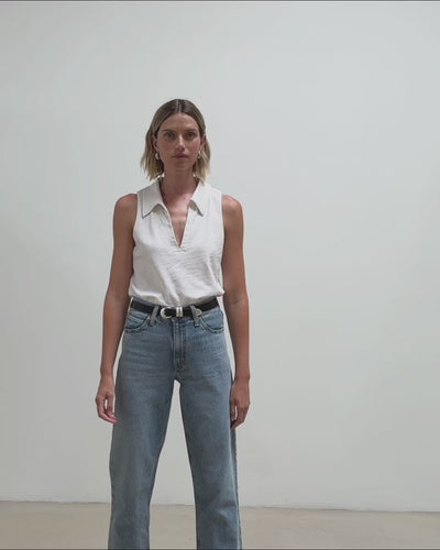 Nation Los Angeles Roberta Collared Tank