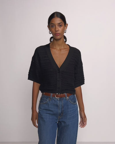 Nation Los Angeles Tabby Crochet Cardi 