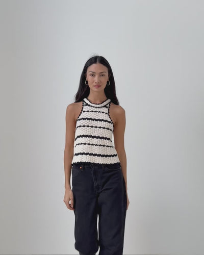 Nation Los Angeles Lucy Crochet Halter