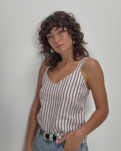 Nation Los Angeles Annie V-Neck Top