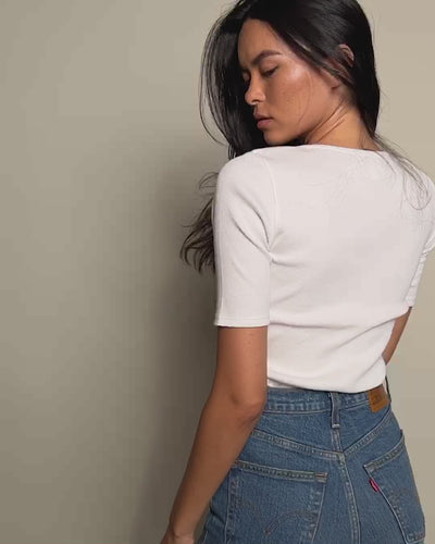 NATION LTD Lark Deep Scoop Tee