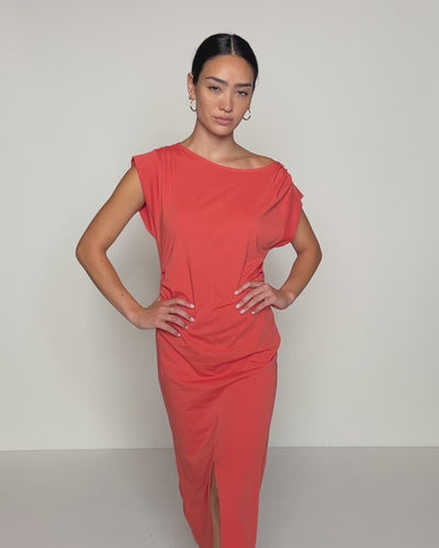 Nation Los Angeles Salma Pleated Midi Dress