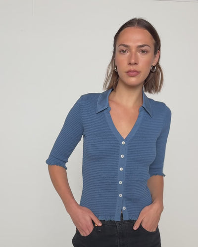 Nation Los Angeles Peggy Luxe Smocked Top