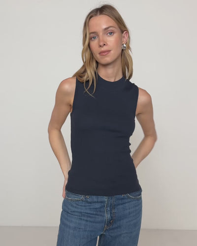 Nation Los Angeles Joan Mock Neck Tank
