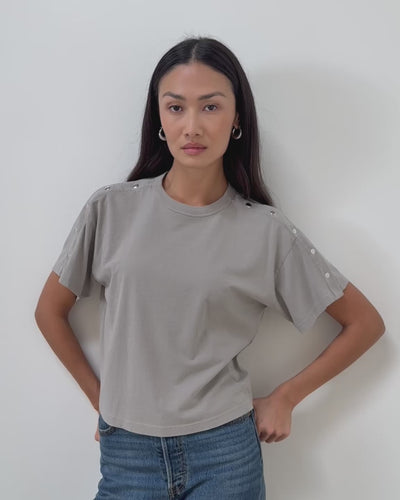 Nation Los Angeles Ada Button Tee