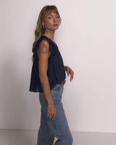 Nation Los Angeles Claudia Flutter Top
