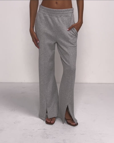 Lincoln Knit Pant - Heather Grey | Nation Los Angeles