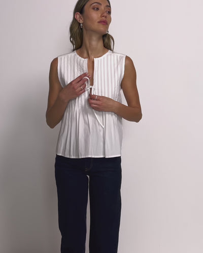 Nation Los Angeles Ali Tie Front Top