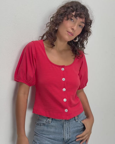 Nation Los Angeles Alma Cropped Top