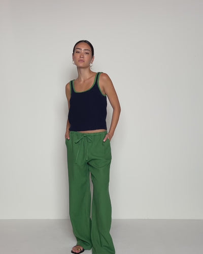 Nation Los Angeles Lucia Tie Linen Pant
