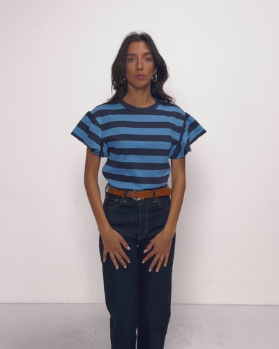 Nation Los Angeles Camille Ruffle Tee
